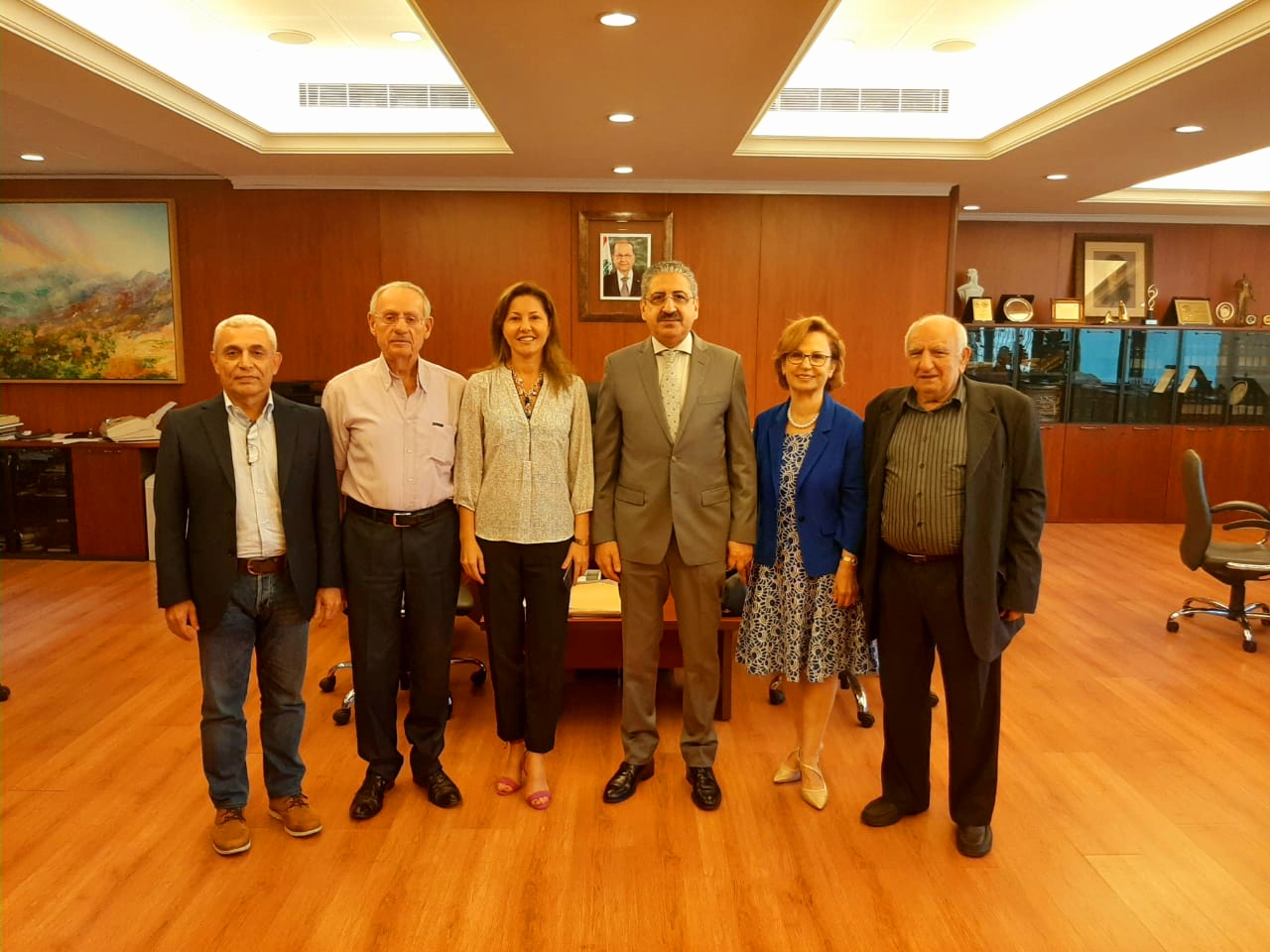 President Ayoub meets with a delegation from the “Cultural Dialogue” seminar headed by Dr. Ali Al-Ali