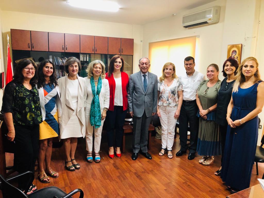 العميد رباح يلتقي وفدًا من وزارة الصحة