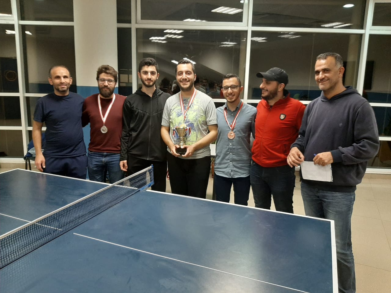 Khalifa and Raad won the “Independence Table Tennis” championship of the Faculty of Medical Sciences