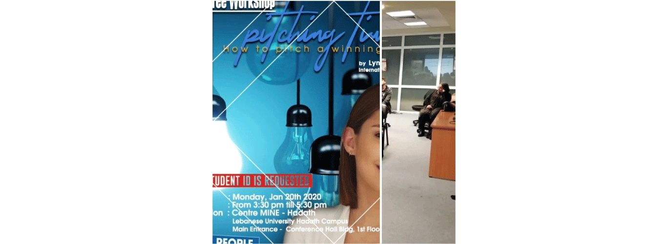 Pitching Time with Coach Lynda Achkouty Mouawad – Lebanese University