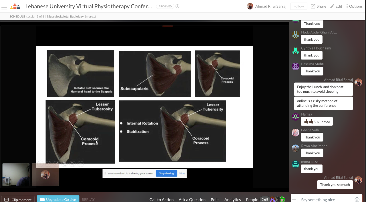 كلية الصحة العامة تنظم مؤتمرًا دوليًّا افتراضيًّا عن البحث العلمي في مجال العلاج الفيزيائي