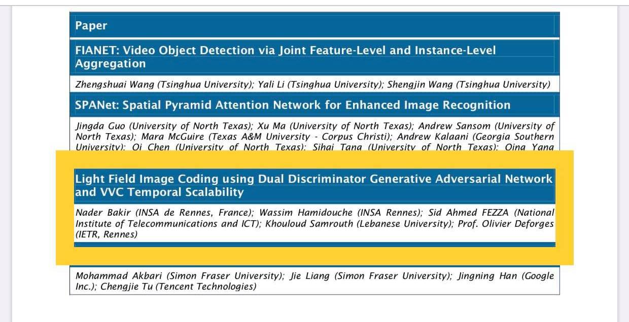 The IEEE International Conference on Multimedia & Expo (ICME 2020) selects a project of the Lebanese University as a paramount research paper for 2020