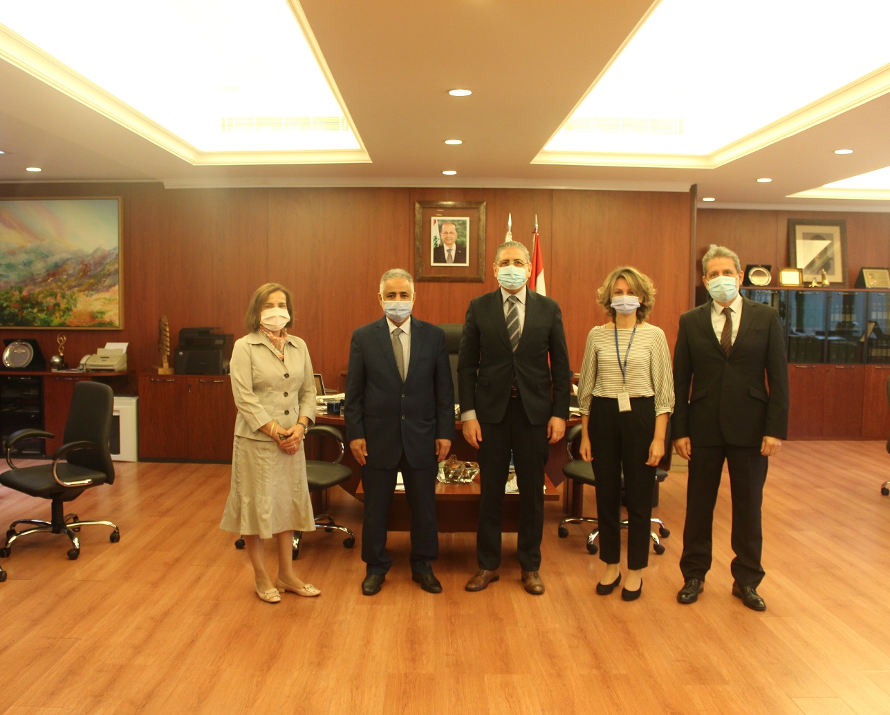 President Ayoub receives the Director of the Beirut-based Regional Bureau of the UNESCO for Education in the Arab States, Hamad Bin Saif al-Hammami
