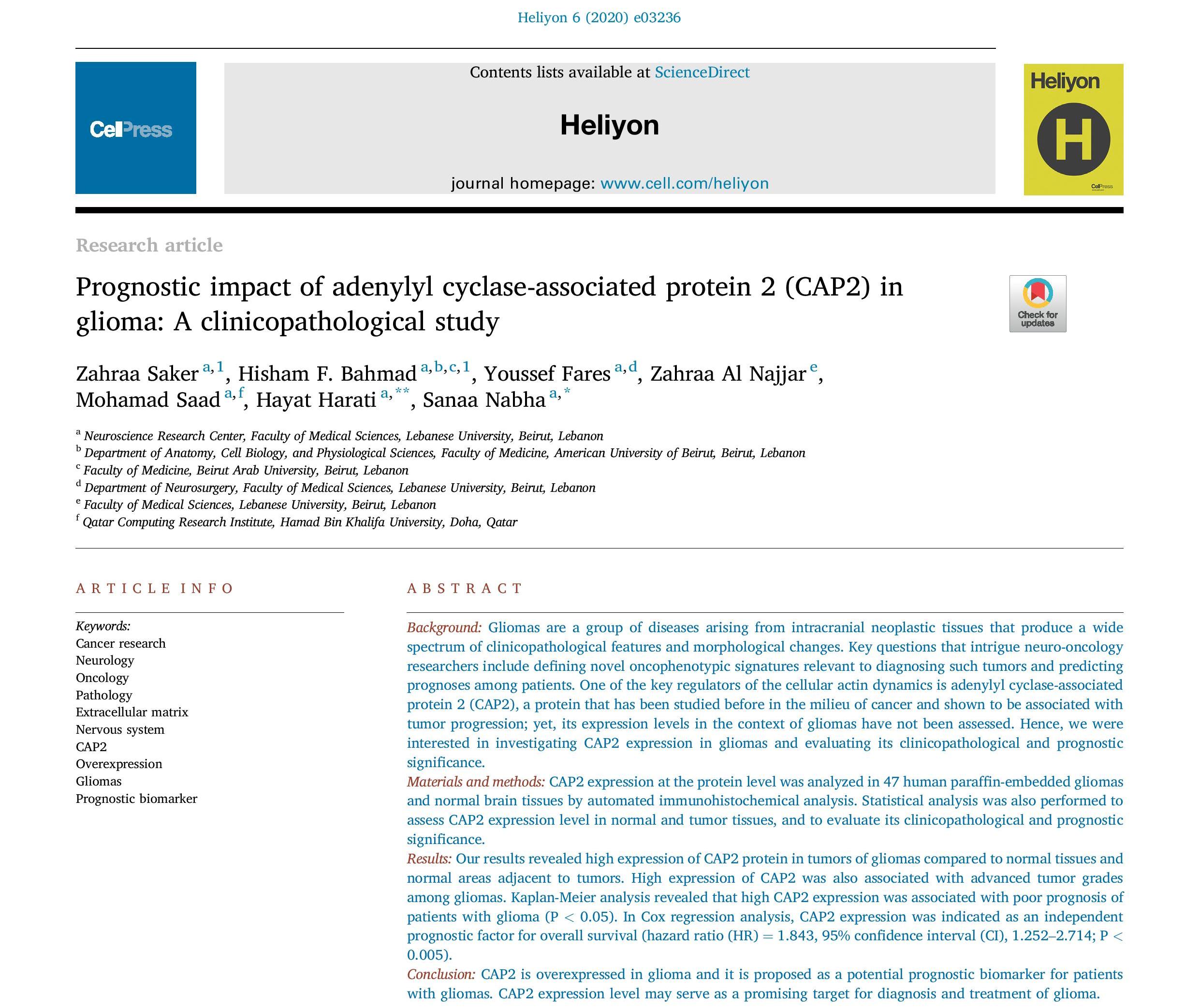 The Neuroscience Research Center at the Faculty of Medical Sciences presents a qualitative scientific research