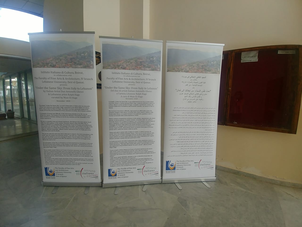 The Faculty of Fine Arts & Architecture hosts a Lebanese-Italian art exhibition