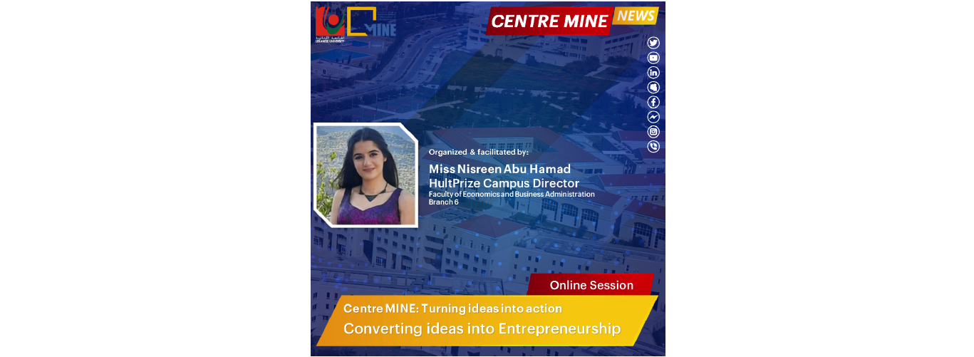 Orientation webinar on “Hult Prize” projects in the Faculty of Economics & Business Administration