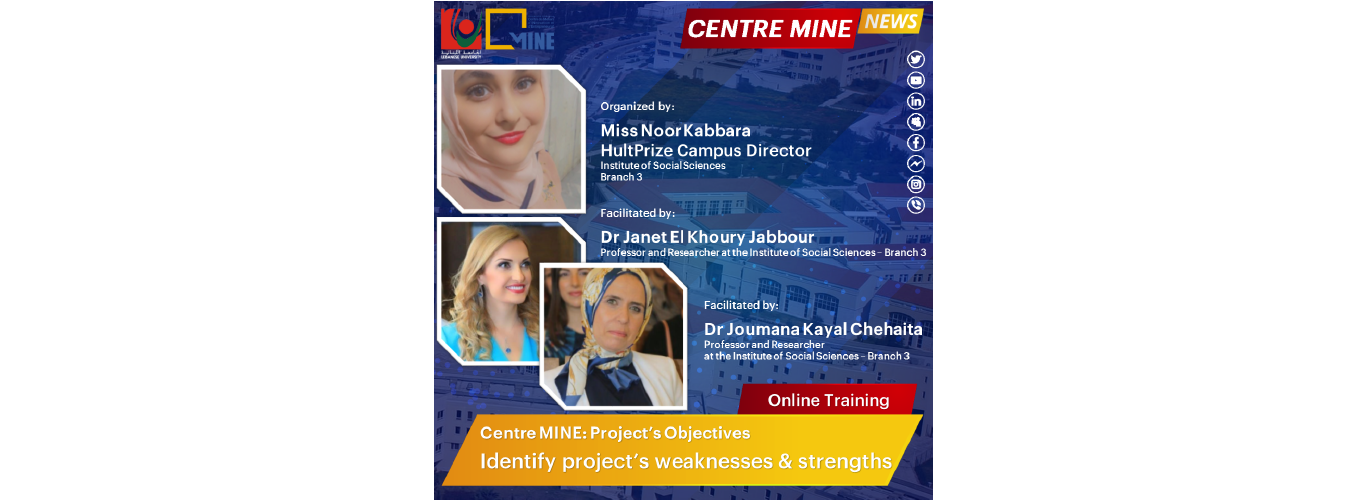 A training activity for students of the Institute of Social Sciences on how to present a successful project under the supervision of Center MINE