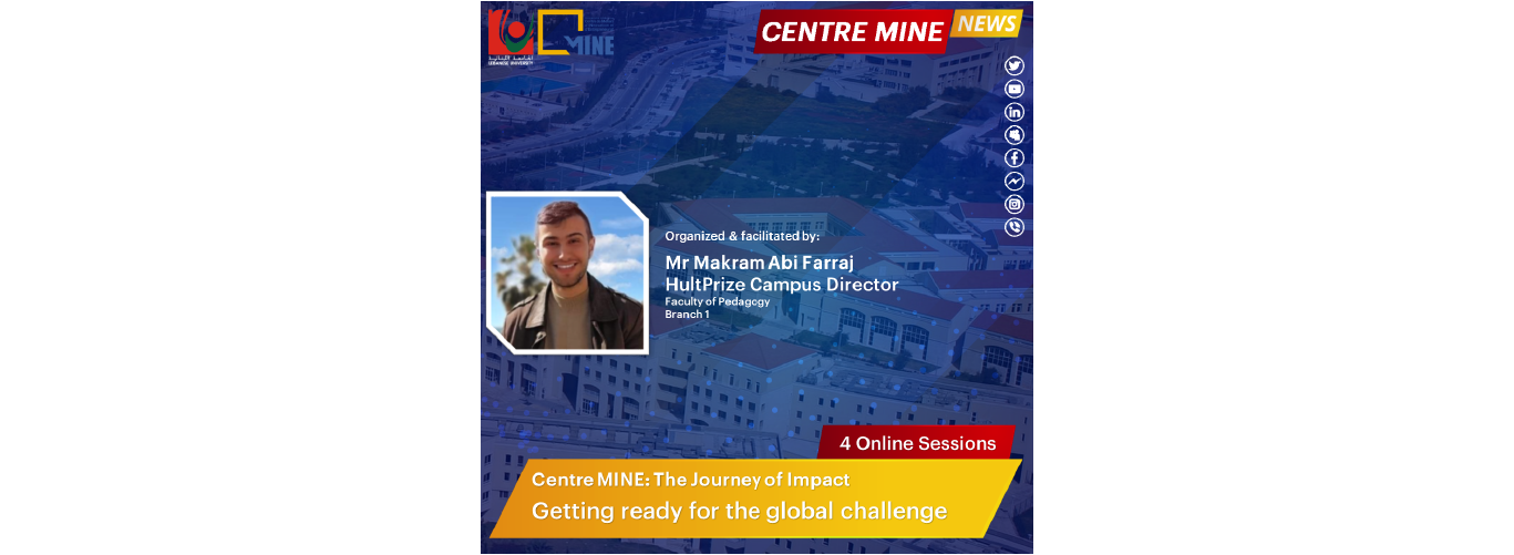 Introductory webinars on “Hult Prize” competition at the Faculty of Pedagogy under the supervision of Center MINE