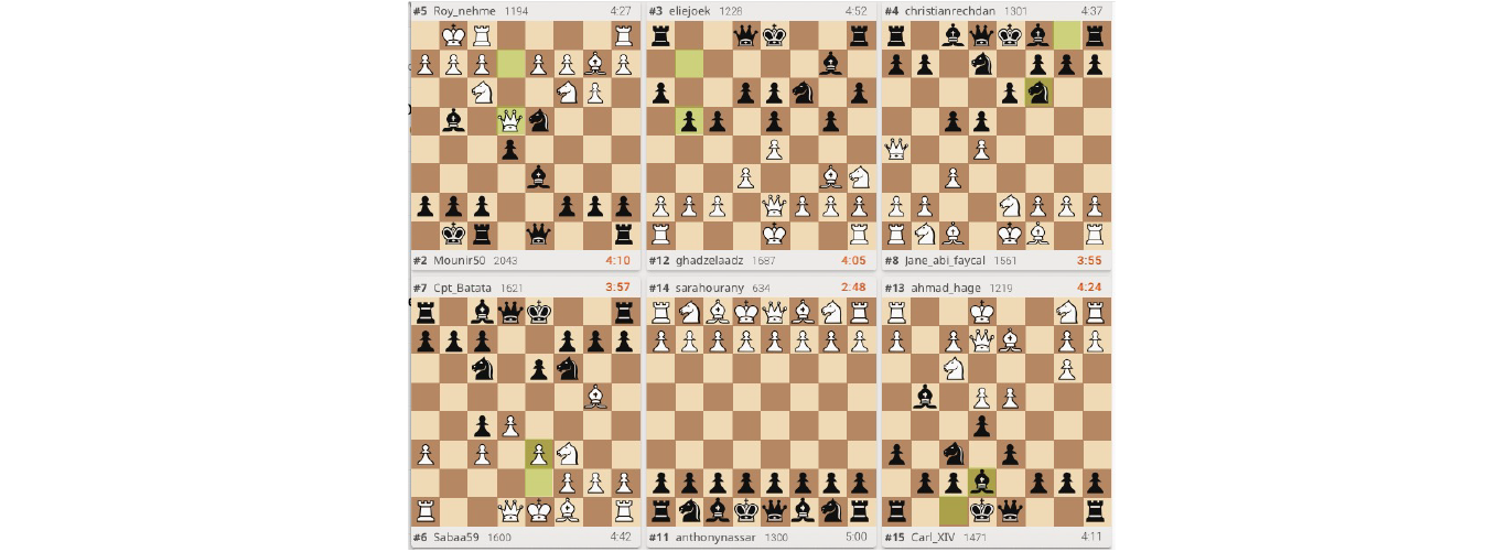 Mounir Bashouti wins the “fast double chess” tournament between the Faculty of Science and the Faculty of Agronomy