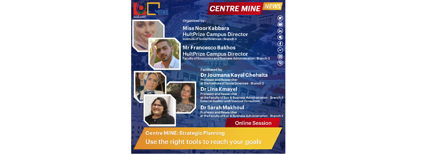 A joint webinar between the FEBA and the ISS on “Hult Prize” under the supervision of Center MINE