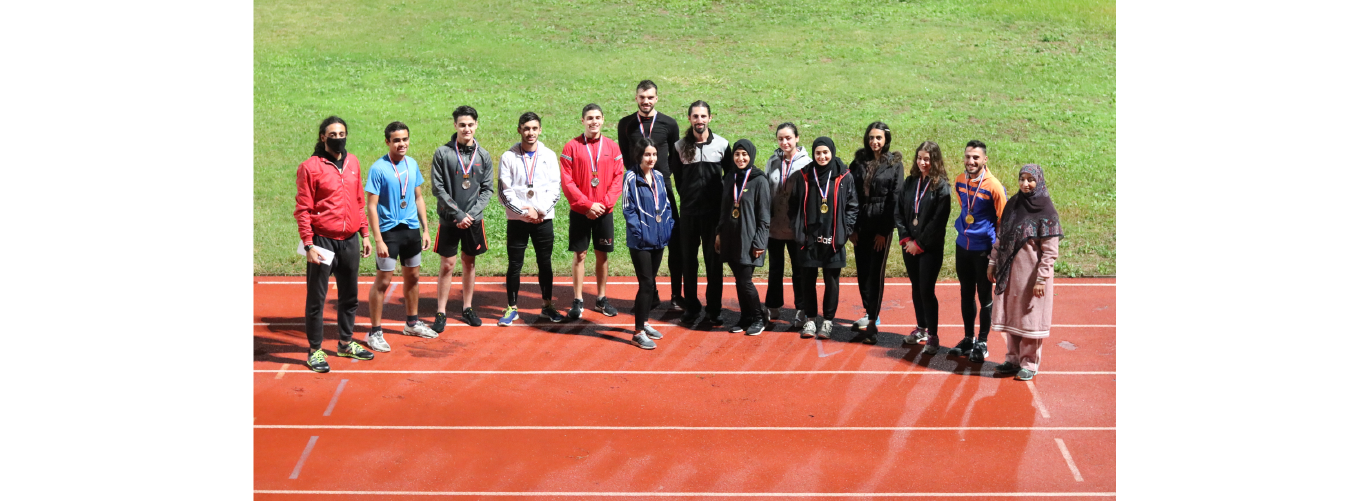 Students Nour Fawaz, Hassan Kinj, Mirna Diab and Hassan Blaibel won the Refresher Meeting in Athletics