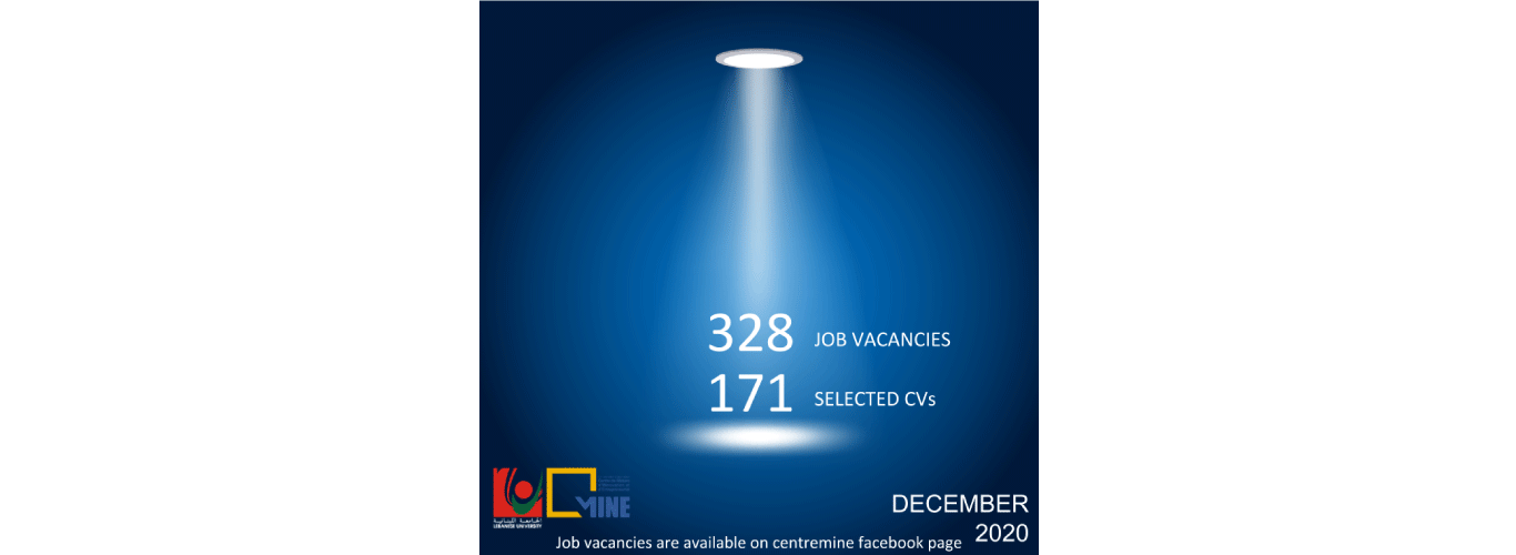 Centre MINE offers more +300 job opportunities during December 2020