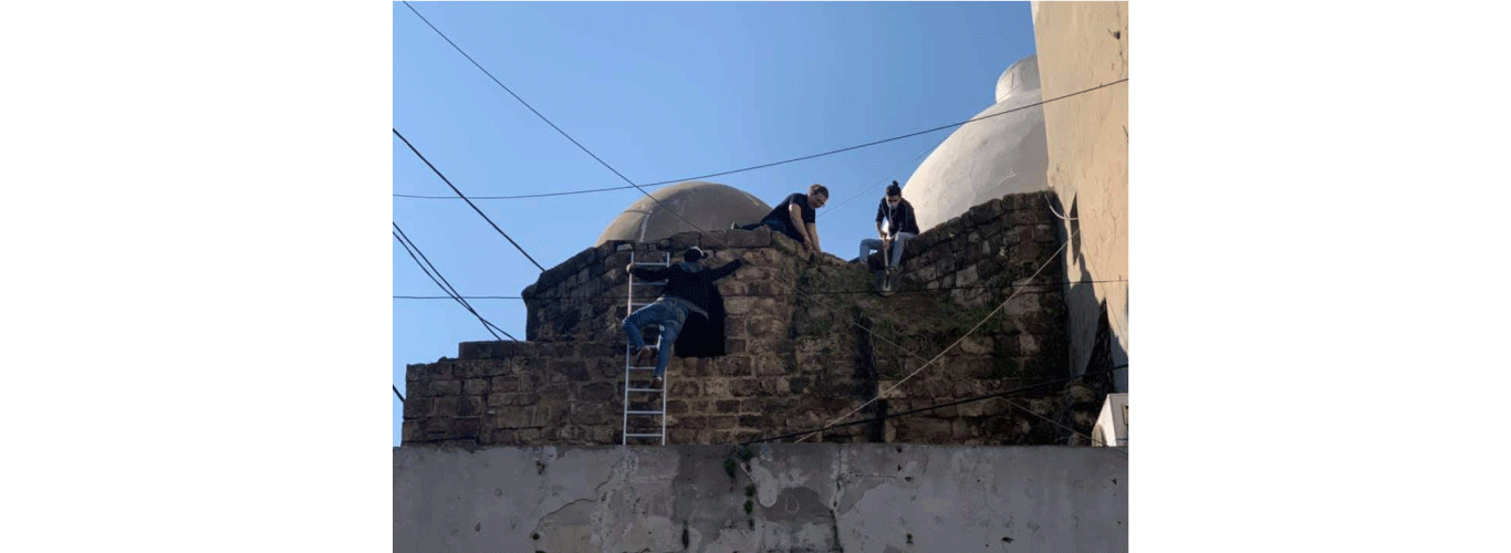 LU students participate in cleaning ancient sites walls in the Old City and internal markets