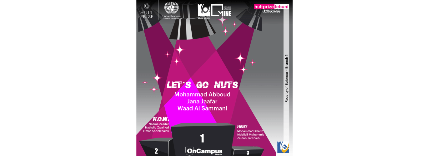 “Let’s Go Nuts” qualifies for the regional “Hult Prize 2021” supervised by Centre MINE