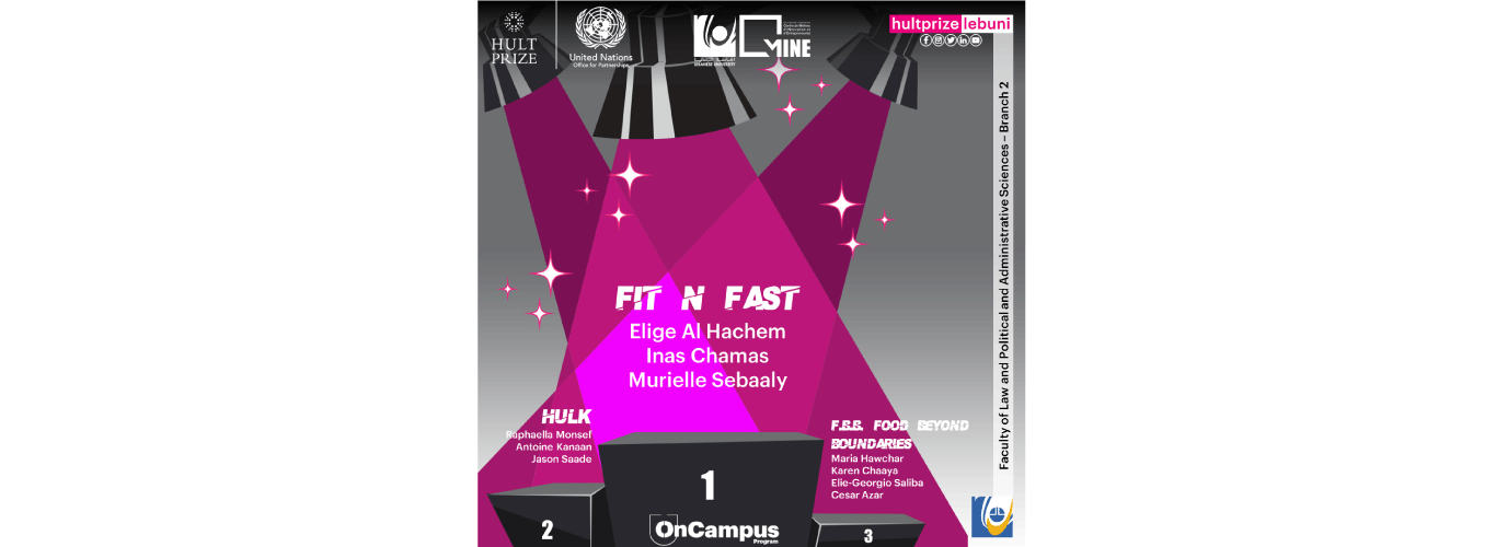 “Fit n Fast” qualifies for the regional “Hult Prize 2021” supervised by Centre MINE