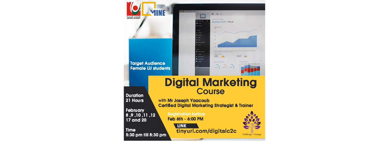 Centre MINE invites you to register for the Digital Marketing Course before 6 February 2021