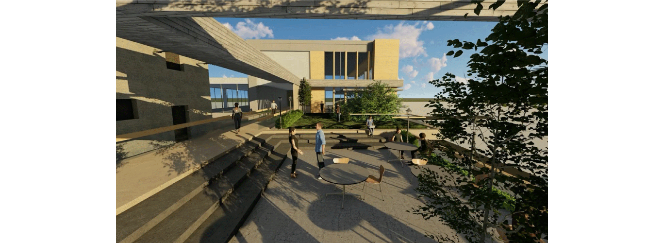 الطالبة سحر رعد من كلية الفنون الجميلة والعمارة 1 تقدم مشروعًا معماريًّا يحاكي إعادة إحياء المنطقة المتاخمة لمرفأ بيروت