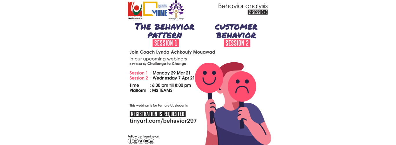 Centre MINE invites you to the online webinar “Behavior Analysis” on 29 March & 7 April
