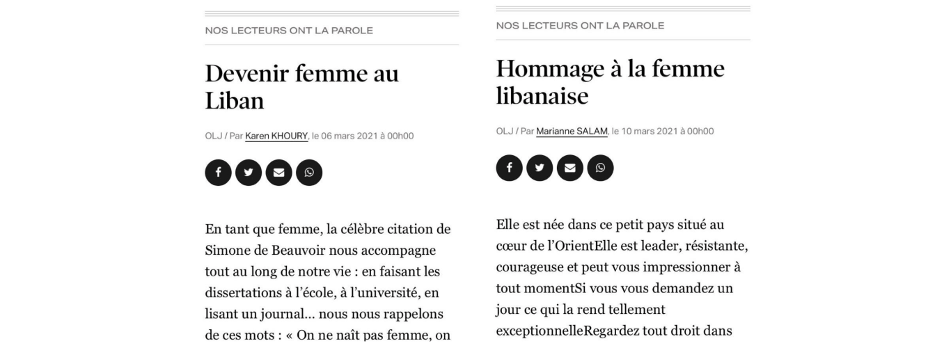 كارين خوري وماريان سلام من كلية الآداب والعلوم الإنسانية 5 تُكرّمان المرأة في يومها العالمي