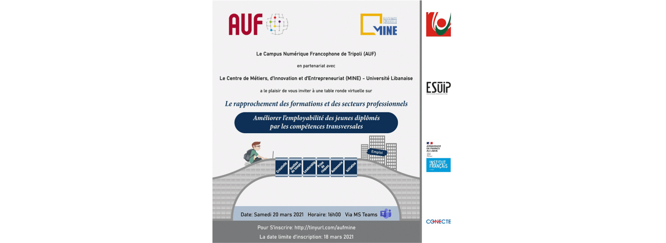 Center MINE and AUF organize a virtual round-table on bringing together training and professional sectors