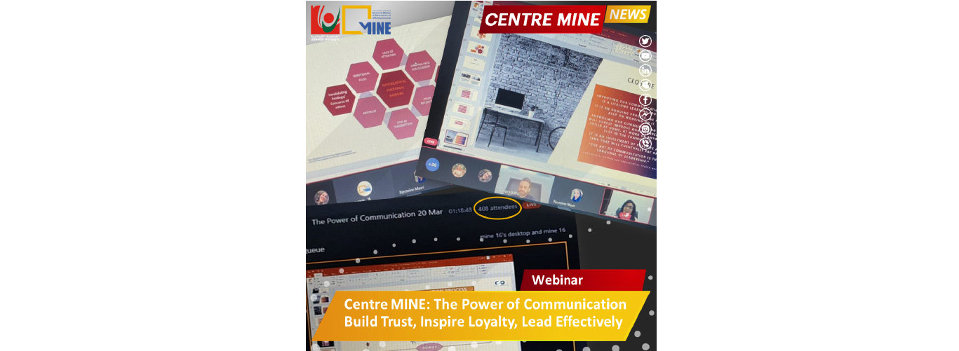 Centre MINE organizes a workshop on “The Power of Communication”