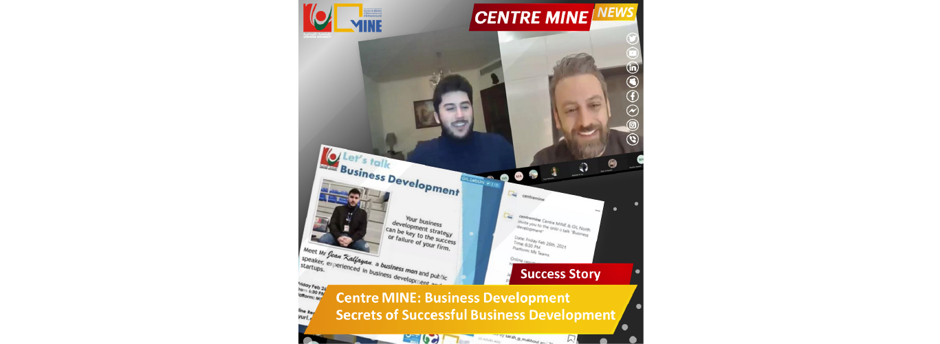Centre MINE organizes a series of meetings on “Business Development”