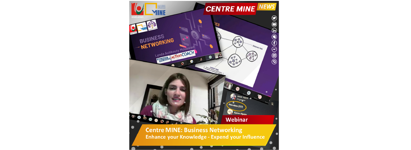 Centre MINE organized a webinar on business networks