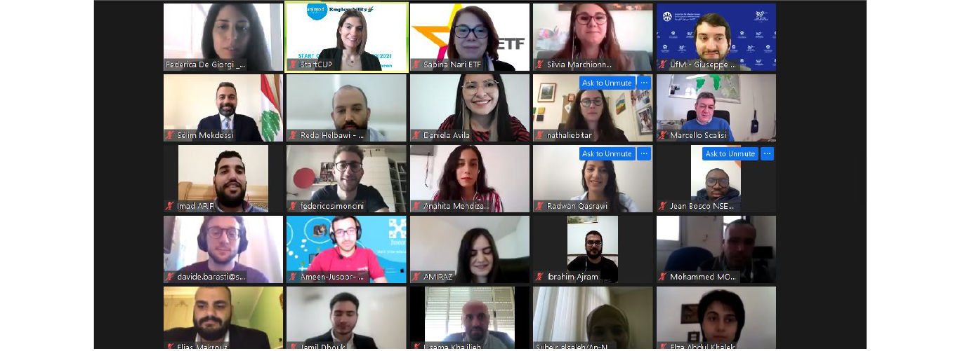 فريق الجامعة اللبنانية (Takeaway Garden) يفوز بالمرتبة الثالثة في مسابقة ريادة الأعمال لطلاب جامعات البحر الأبيض المتوسط (Start-Cup Competition 2021)