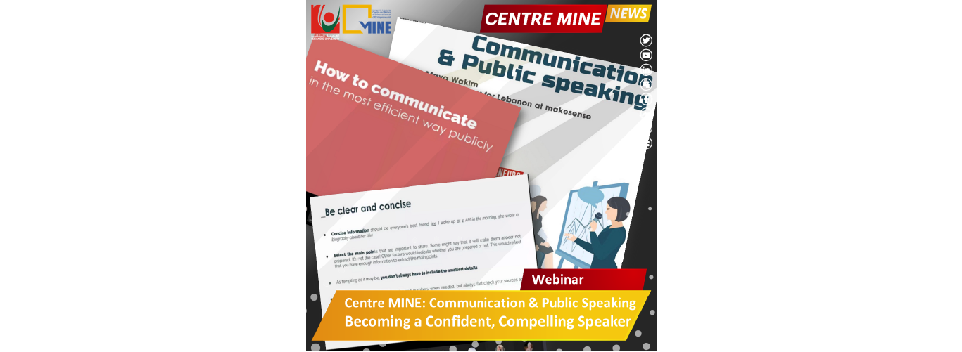 Centre MINE organizes a webinar entitled “Communication and the Art of Communication”
