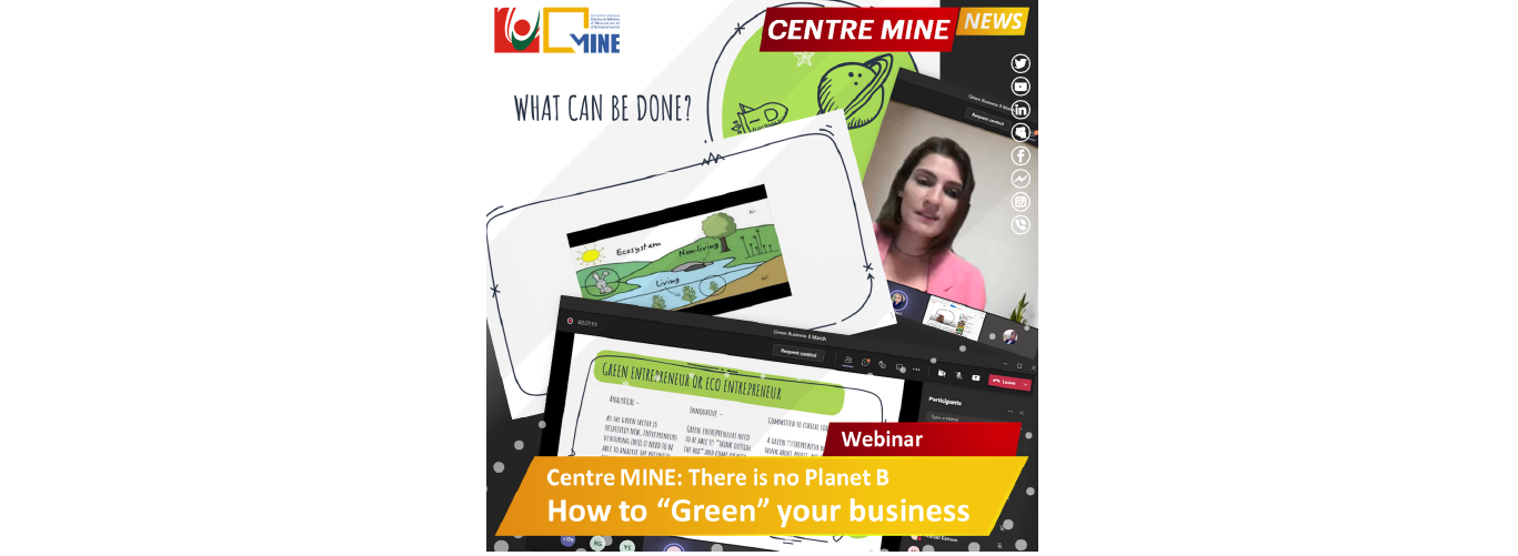 Centre MINE organizes a training workshop entitled “Green Business”