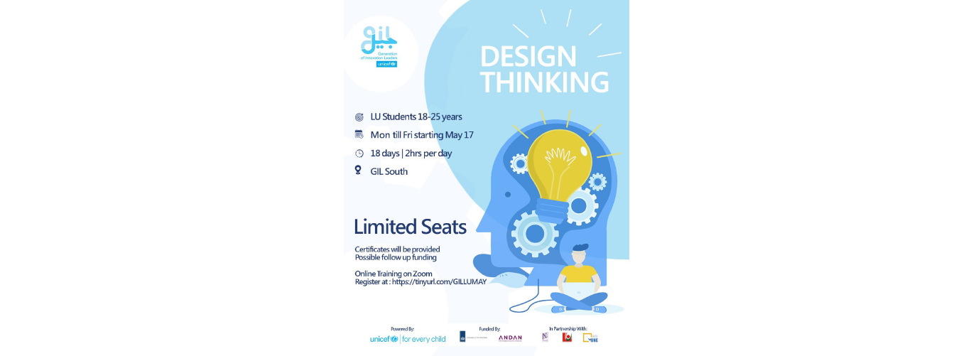 Centre MINE & GIL South invite you to the online webinar “Design Thinking” on 17 May