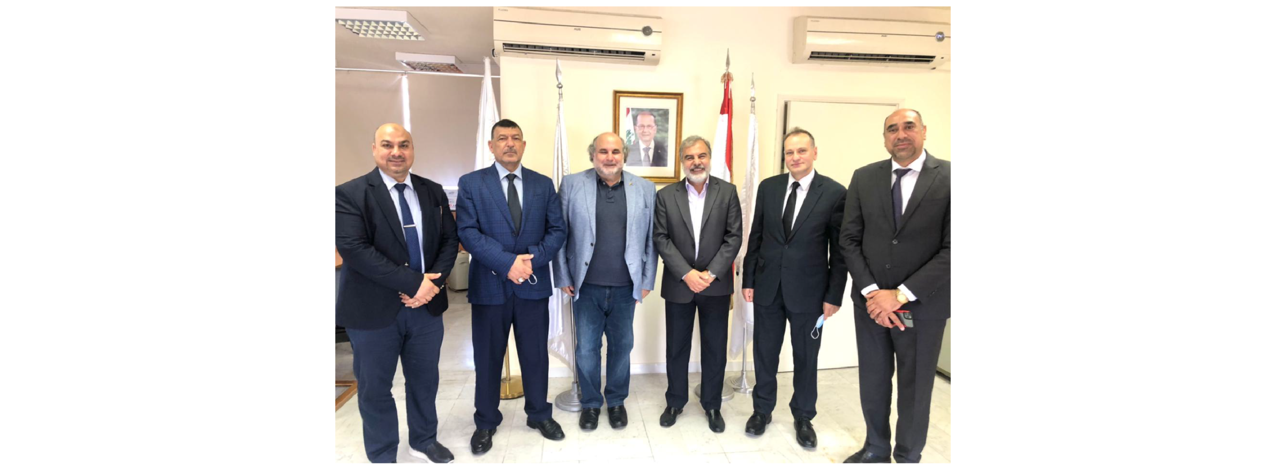 العميد محسن يلتقي المستشار الثقافي للسفارة العراقية في بيروت بحضور العميدين العمر والدحداح