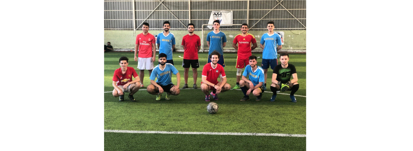 Four teams from the Faculty of Engineering participated in the internal “Mini Football” session