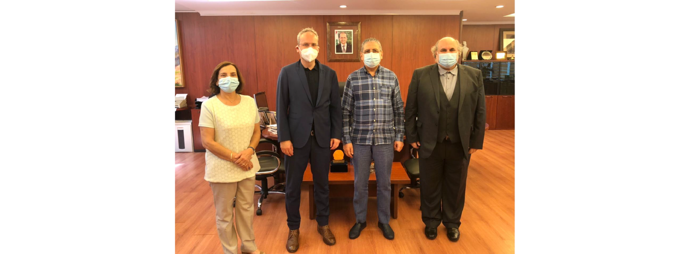 President Ayoub discussed with Dr. Schmitz cooperation with German universities