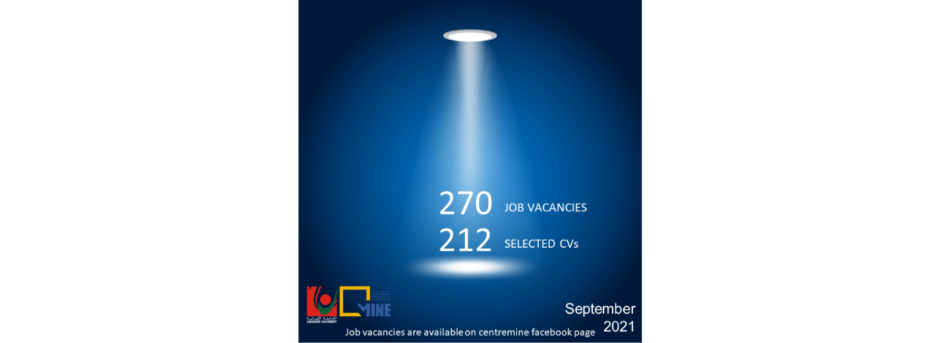 The Lebanese University – Centre MINE offers more +200 job opportunities