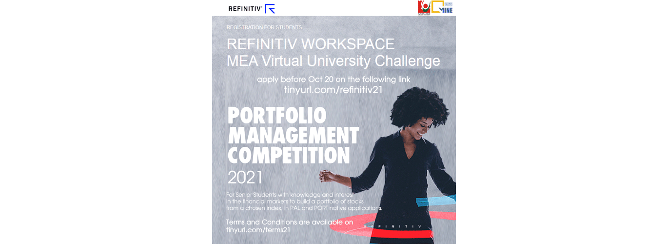 Centre MINE invites you to apply to the “MEA Virtual University Challenge: Portfolio Management Competition 2021” before 20 October 2021