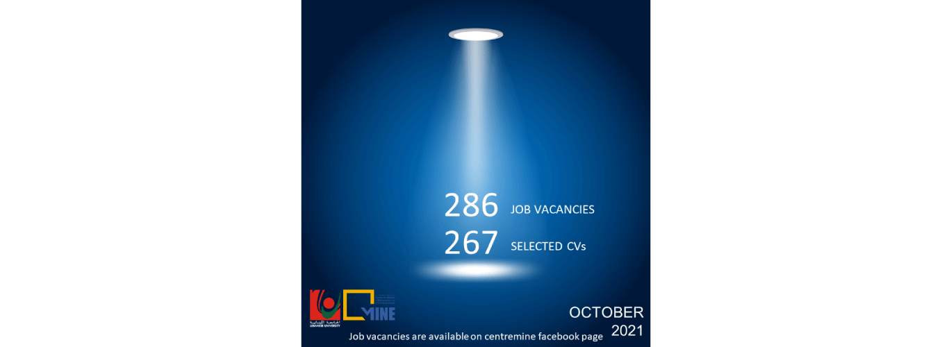 The Lebanese University – Centre MINE offers more +200 job opportunities