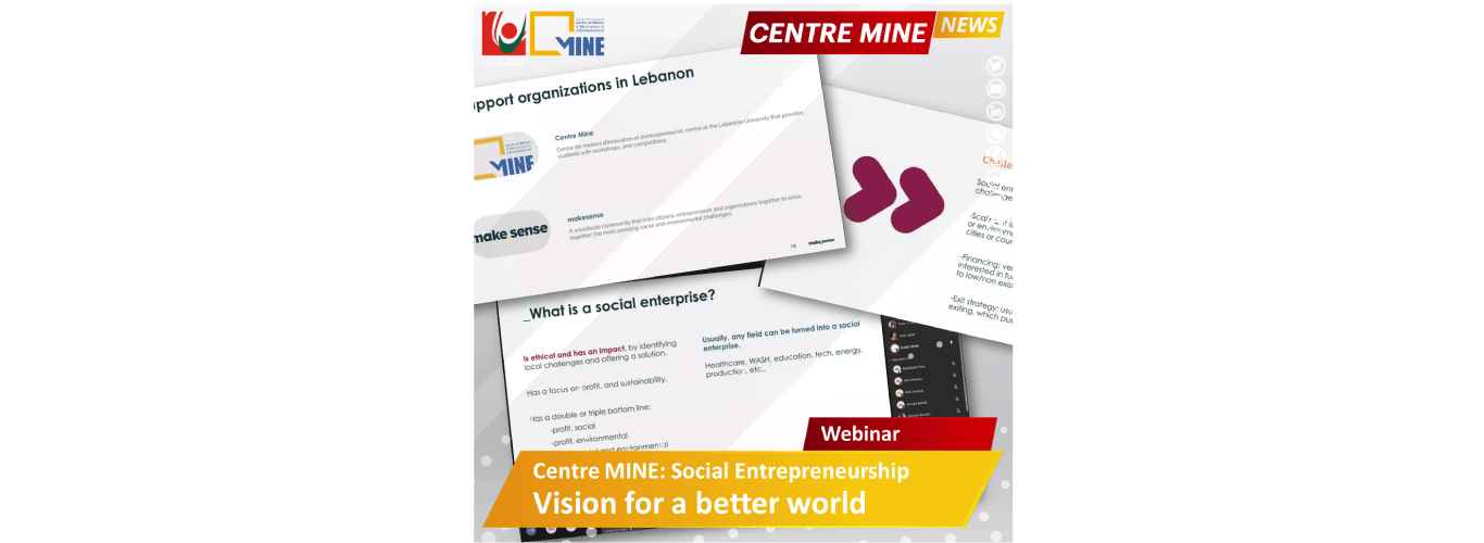 Centre MINE hosts a webinar on social and strategic entrepreneurship