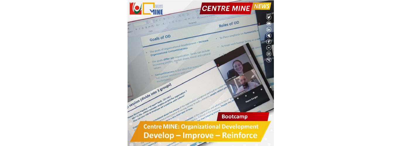 Student Jessica Khodeir participated via Centre MINE in an international training on organizational development