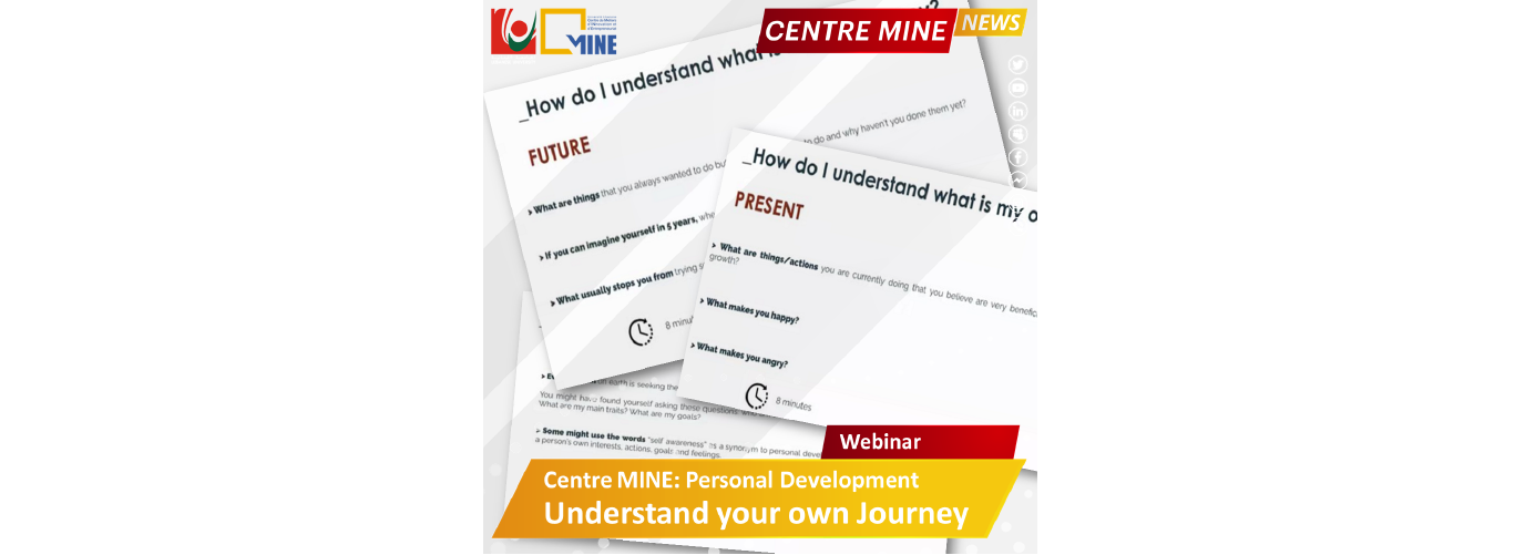 Centre MINE organized a webinar on “Understanding the journey of self-development”