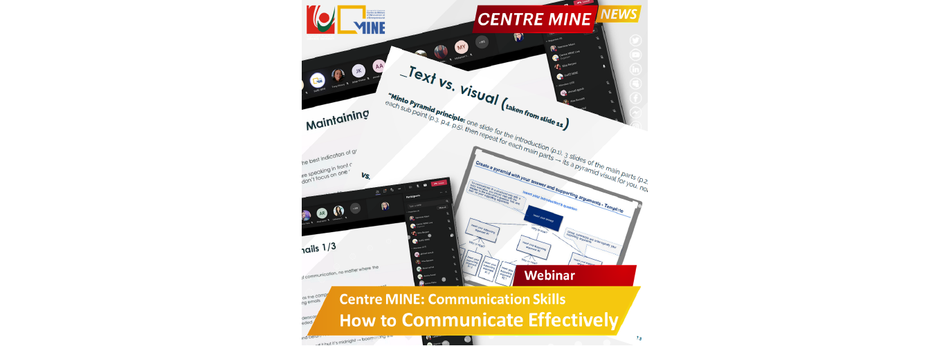 Centre MINE organizes a workshop on “Communication Skills”