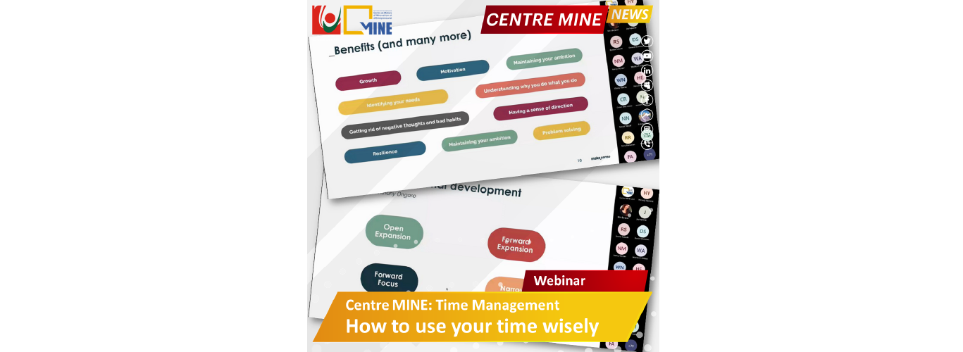 Centre MINE organizes a workshop on time management