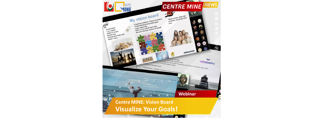 Centre MINE organizes a workshop on how to create a vision board