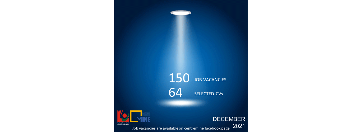 The Lebanese University – Centre MINE offers more +100 job opportunities