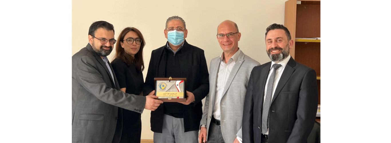A delegation from CNAM Lebanon honors Professor Fouad Ayoub