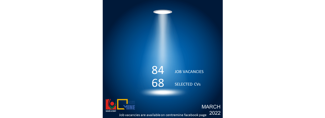 Centre MINE offers more +80 job opportunities during March 2022