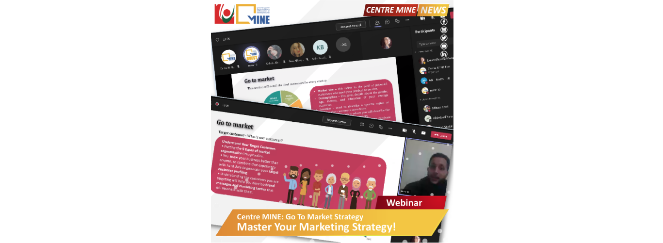 Centre MINE and GIL North organize a webinar on marketing strategy