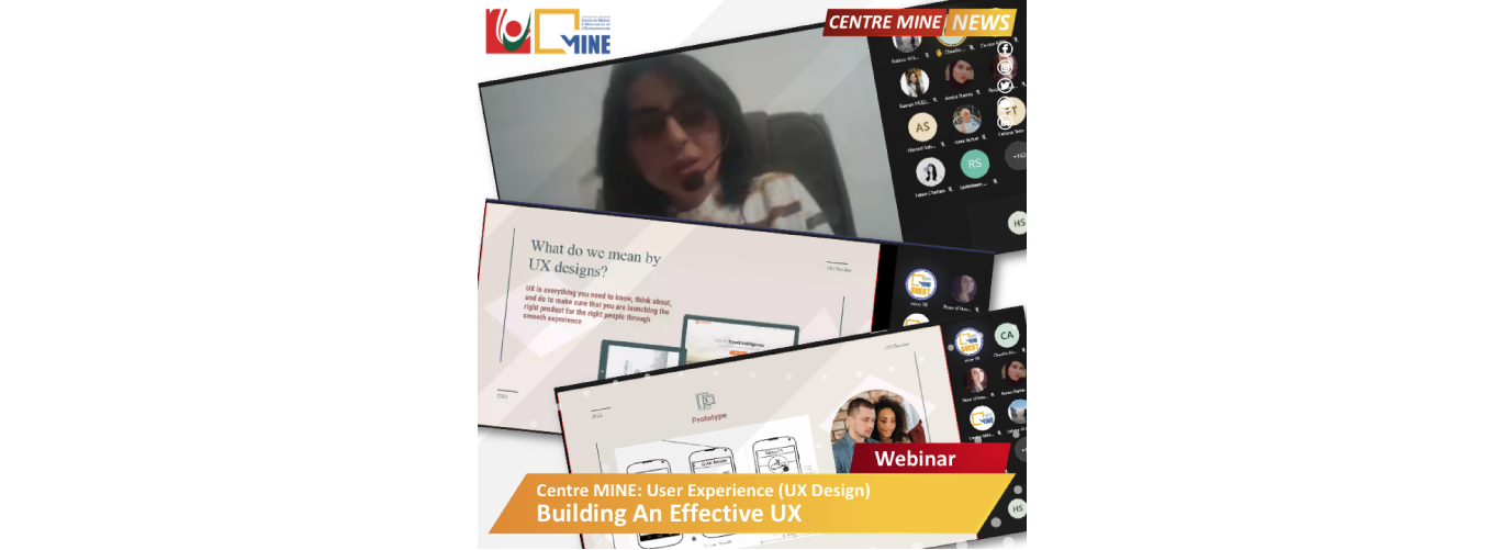 Centre MINE and GIL North organize a webinar on user experience