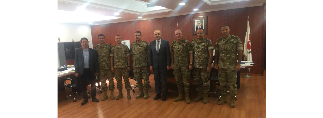 President Badran meets with a delegation from LAF Air Force Command