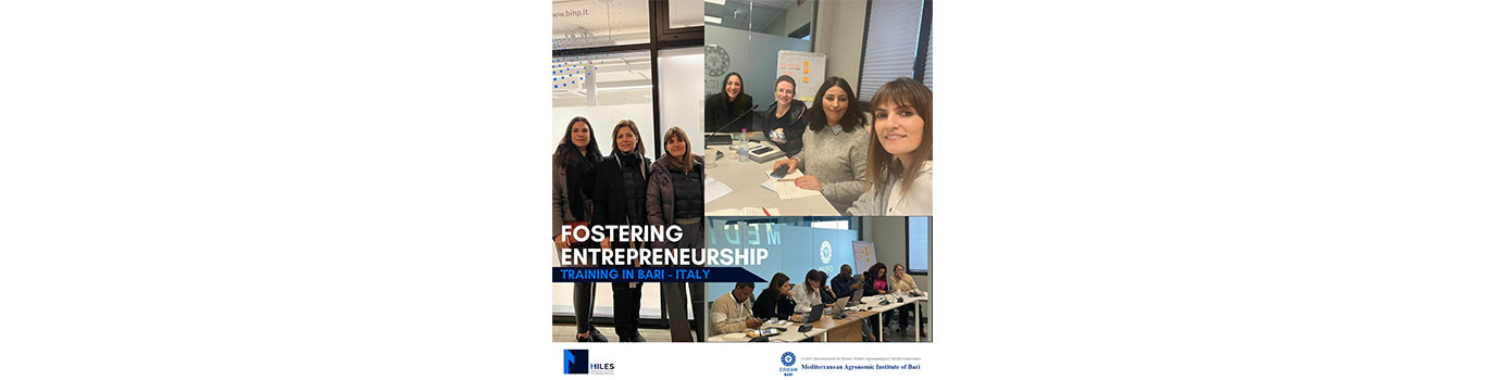Miles-Leb participates in a training course for incubators in Italy